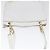 Borsa a spalla a catena CHANEL in pelle di vitello bianco oro CC Auth bs17674 D'oro - vista 6
