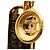 Gold Chanel CC runde und Rue Cambon Anhänger Halskette vergoldet Golden - Ansicht 3