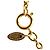 Gold Chanel CC runde und Rue Cambon Anhänger Halskette vergoldet Golden - Ansicht 4