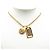 Gold Chanel CC runde und Rue Cambon Anhänger Halskette vergoldet Golden - Ansicht 7