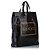 Borsa tote in cotone nero Gucci con stampa logo Medium - vista 2
