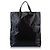 Borsa tote in cotone nero Gucci con stampa logo Medium - vista 4