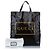 Borsa tote in cotone nero Gucci con stampa logo Medium - vista 8