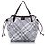 Bolsa tote de nylon Burberry Mega Check cinza com fivela