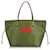 Neverfull Bolsas LOUIS VUITTON T. Couro Vermelho  ref.1664741