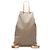 Borsa bucket in tela Prada Canapa marrone con coulisse
