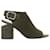Autre Marque Alexander Wang Nadia green silver cut-out open-toe heels Suede  ref.1665418