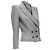Alexander Mcqueen 1990 Vintage Grey Houndstooth Layer Collar Power Blazer It40 S - view 4