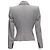 Alexander Mcqueen 1990 Vintage Grey Houndstooth Layer Collar Power Blazer It40 S - view 6