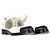 Timeless Sapatilhas Chanel Mary Jane com logo CC e bico em couro branco e preto - vista 4