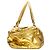 Bolsa de viagem Boston em couro escalado dourado metálico Zagliani - vista 4