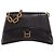 Balenciaga Downtown Borsa a Tracolla in Pelle Nappa Nera Nero