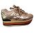 Sneakers Hogan H222 in pelle argento Silver hardware
