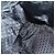 Borsa a spalla GUCCI in nylon nero argento 122374 Auth bs17862 - vista 20
