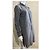 Diane Von Furstenberg Vestido de seda de manga larga DvF Marianna con cuello Mao Gris antracita - vista 2