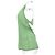 Top sin mangas con escote redondo Acne Studios en lyocell verde - vista 7
