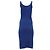 Vestido midi sin mangas Dsquared2 en algodón azul - vista 3