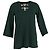 Blusa de poliéster verde com estampa de bolinhas e detalhes em dourado da Michael Kors