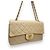 1989’ Vintage CHANEL Double Flap Bag Beige Gold hardware