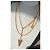 Collana Lunga in Metallo Dorato Karl Lagerfeld D'oro - vista 3