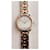 Montre Hermès Arceau plaqué or et acier cadran blanc  - vue 2