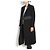 Céline por Phoebe Philo PF14 Abrigo FR38 Abrigo de Kimono de Lana Negra US8 Celine Negro - vista 6