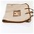 Hermès HERMES Garment Cover Canvas Leather Beige Auth bs17258 - view 4