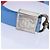Cinturino in nylon blu argento CHANEL CC Auth yk15223 - vista 8
