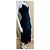 Vera Wang Asymmetrisches Abendkleid mit geraffter Taille Schwarz - Ansicht 4