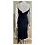 Vera Wang Asymmetrisches Abendkleid mit geraffter Taille Schwarz - Ansicht 5