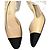 Chanel Slingback Pumps Beige Leder 39