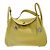 Borsa Hermès Lindy 26 in pelle giallo lime