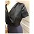 Abito Dior in satin nero e crêpe di seta blu navy - vista 5
