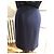 Abito Dior in satin nero e crêpe di seta blu navy - vista 6