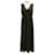 Autre Marque Deveaux Olive Green Sleeveless Plisse Maxi Dress Polyester  ref.1669203