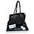 Trendy CC CHANEL Tote Grande de Compras de Caviar Acolchado CC Negro Hardware de plata