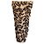 Ganni Rüschender Leopardenmuster-Midi-Mesh-Rock aus braunem Polyester - Ansicht 2