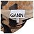 Ganni Rüschender Leopardenmuster-Midi-Mesh-Rock aus braunem Polyester - Ansicht 3