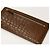 Autre Marque Cartera Larga con Cremallera de Fragmento de Cocodrilo Mate (con Bolsillo para Monedas) Castaño - vista 4