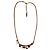 Les Nereides Collana choker con fiori e fragole Rosso