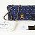 Borsa a spalla in nylon Prada con catena Blu navy - vista 10