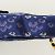 Borsa a spalla in nylon Prada con catena Blu navy - vista 7