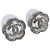 Orecchini CHANEL Camelia in metallo argento CC Auth 89077