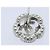 Orecchini CHANEL Camelia in metallo argento CC Auth 89077 - vista 14