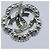 Orecchini CHANEL Camelia in metallo argento CC Auth 89077 - vista 15
