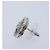 Orecchini CHANEL Camelia in metallo argento CC Auth 89077 - vista 5
