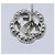 Orecchini CHANEL Camelia in metallo argento CC Auth 89077 - vista 8