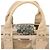 Borsa a cornice in tela PVC decorata con cristalli Prada Beige - vista 8
