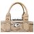 Borsa a cornice in tela PVC decorata con cristalli Prada Beige - vista 9
