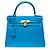 Hermès Sac HERMES Kelly 28 en Cuir Bleu - 102123 - vue 3